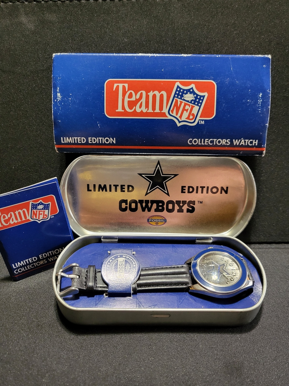 FOSSIL - Vintage Dallas Cowboys Limited Edition NFL Watch - Blue & Silver